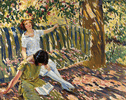 Two Ladies on a Swing <small><br> (ERS13) </small>