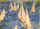 Sailboats (double sided)<br><small>Phil Dike