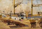Unloading the Boats, San Pedro<br><small>Franz Bischoff