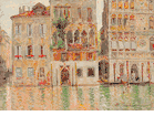 Venetian Canal Scene <br><SMALL>Colin Campbell Cooper