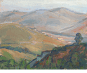 View of Hollywood Hills <br><SMALL>Donna Schuster