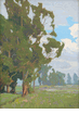 Windbreak, Meadow Scene<br><small>Elmer Wachtel