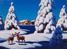 Winter Scene with Deer<br><small>Conrad Buff