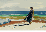 Woman on the Beach <SMALL> <br> Emil Kosa Jr.</SMALL>