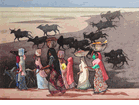 Women and Brahmas of Rajputana, India<br><small>Millard Sheets