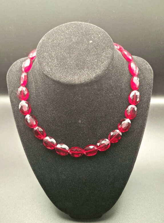 Lady An. Co. Jackie Red Collar Necklace