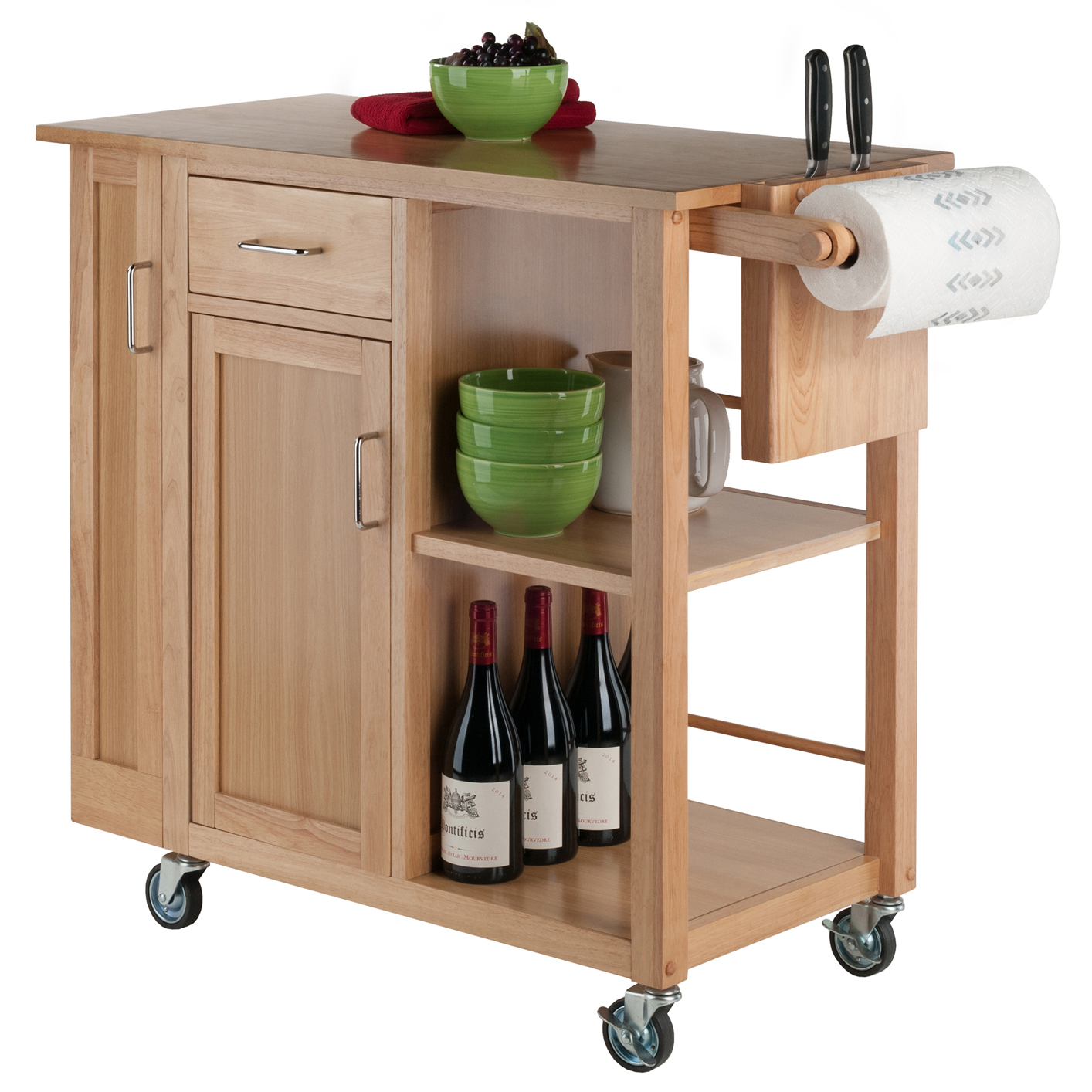 Douglas Natural Utility Kitchen Cart by Winsome Winsome