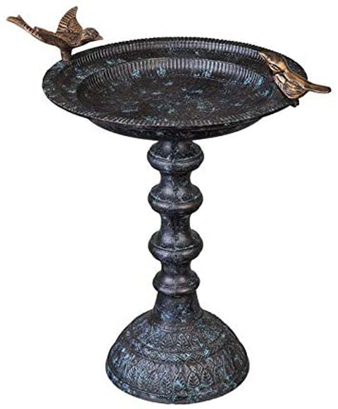 Gold Birds Metal Bird Bath Bird Baths & Feeders
