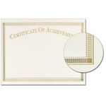 Achievement Gold Foil Certificate Border Paper