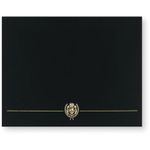 Black Crest Certificate Covers (10 Pack)