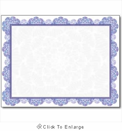 Blue Medallion Certificate Paper  Elegant Printable Award Certificates (8.5" x 11")