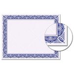 Crown Blue Certificate Paper  Elegant Award Certificate Sheets (8.5" x 11")