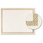 Braided Gold Foil Certificate Border Paper