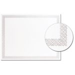 Braided Silver Foil Certificate Border Paper