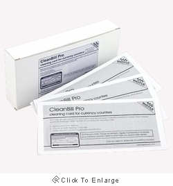 Cassida CleanBill Pro Waffle Cleaning Cards for Money Counters