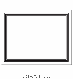 Engraved Border 2-Up Invitation & Announcement Card Stock with Envelopes