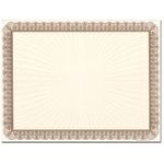 Gold Value Certificate Border Paper