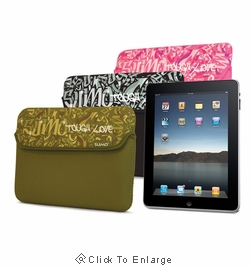 Graffiti iPad Neoprene Sleeve (Black, Green, Pink)