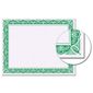 Crown Green Certificate Paper  Elegant Award Certificate Sheets (8.5" x 11")