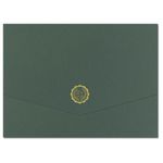Hunter Green Emblem Certificate Covers (10 Pack)