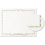 Linked Cast Iron Gold Foil Certificate Border Paper