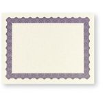 Metallic Blue Certificate Border Paper