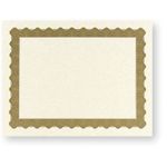 Metallic Gold Certificate Border Paper