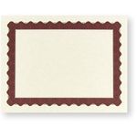 Metallic Red Certificate Border Paper