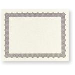 Metallic Silver Certificate Border Paper
