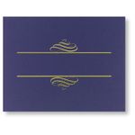 Navy Blue Value Certificate Covers (10 Pack)
