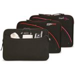 Neoprene Zippered iPad Sleeve (Black, Red, Pink)