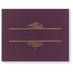 Plum Red Value Certificate Covers (10 Pack)