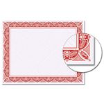 Crown Red Certificate Paper  Elegant Award Certificate Sheets (8.5" x 11")