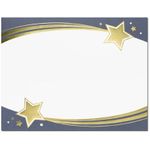 Shooting Stars Foil Certificate Border Paper