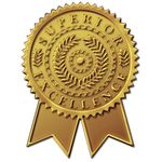 Starburst Embossed Ribbon Certificate Seals