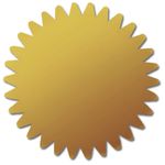 Starburst Gold Certificate Seals