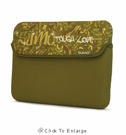 Sumo 8.9" Graffiti Tablet, iPad, Ultrabook & Laptop Sleeve - Green