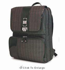 TPS Herringbone Pink & Grey Women's Laptop Computer Backpack by Mobile Edge