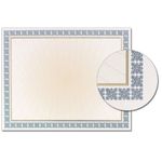 Westminster Blue Foil Certificate Border Paper