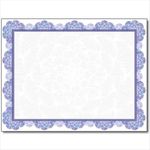Blue Medallion Certificate Paper  Elegant Printable Award Certificates (8.5" x 11")