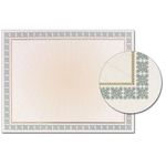 Westminster Green Foil Certificate Border Paper
