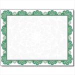 Green Medallion Certificate Paper  Elegant Printable Award Certificates (8.5" x 11")