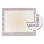 Westminster Purple Foil Certificate Border Paper