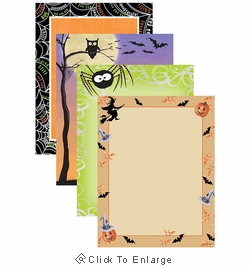 Whimsical Halloween Border Paper 100 Sheet Variety Pack