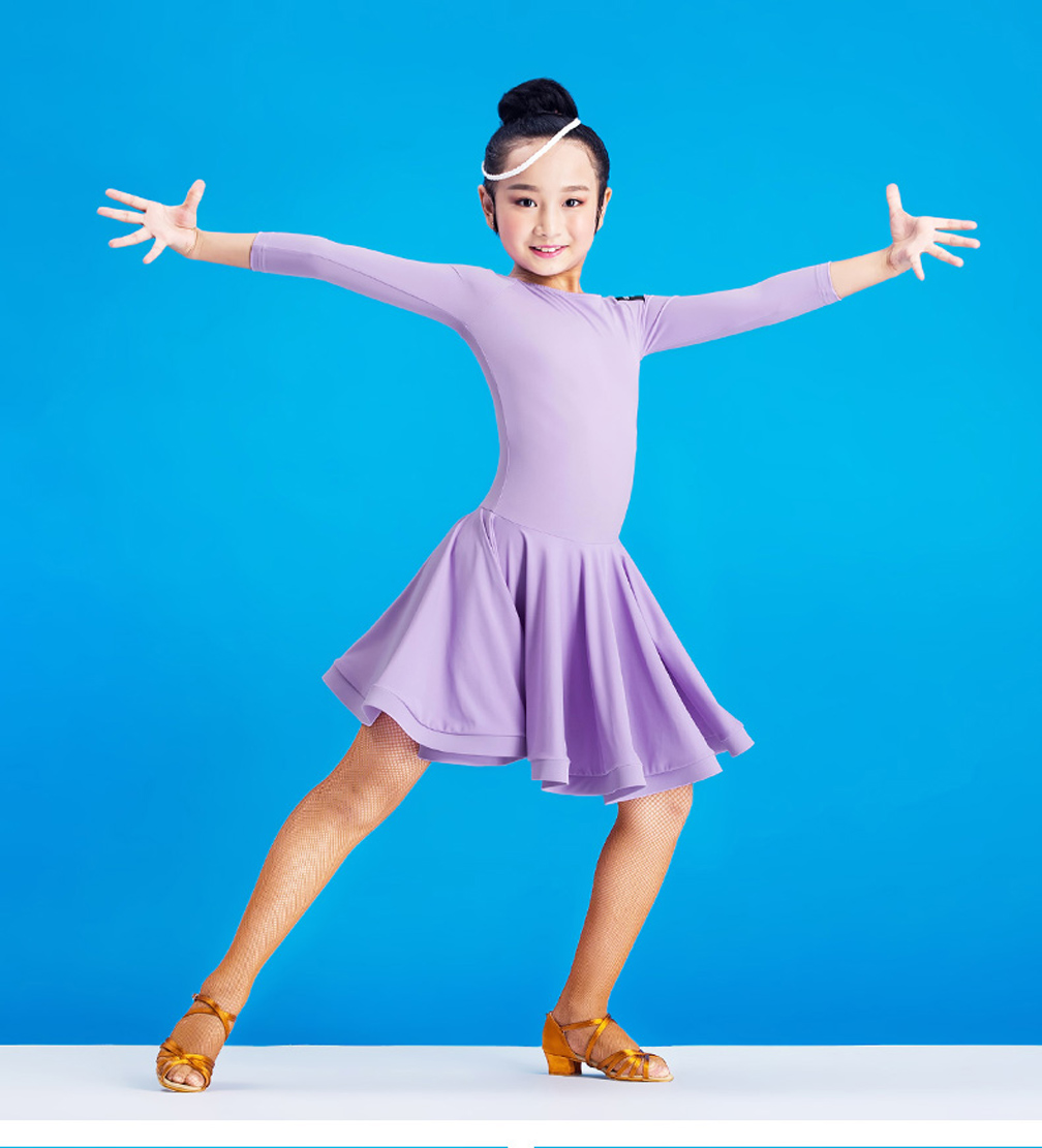 SCG3010 Purple Girl's Dance Dress