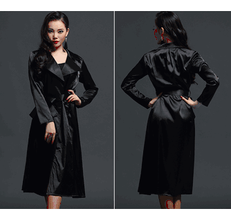 black dance costume dress Modern Long Dance Dress