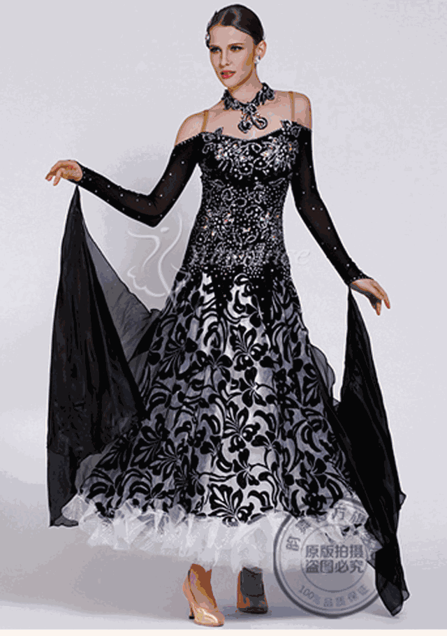 formal dress for ballroom Navy blue wrap dress