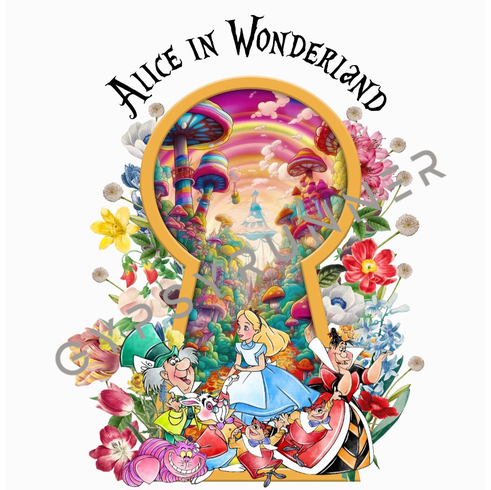 Add a design Alice in Wonderland