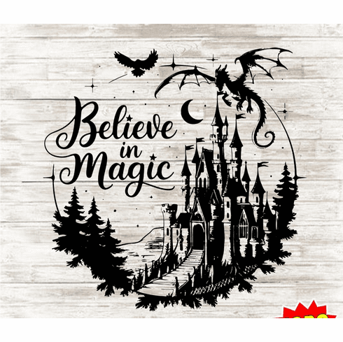 Add a design Believe in magic