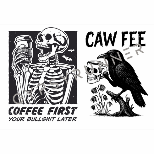 Add a design coffee first or caw fee
